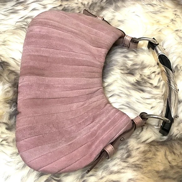 Yves Saint Laurent Tom Ford Collection Pleated Suede Bag - Picture 2 of 13